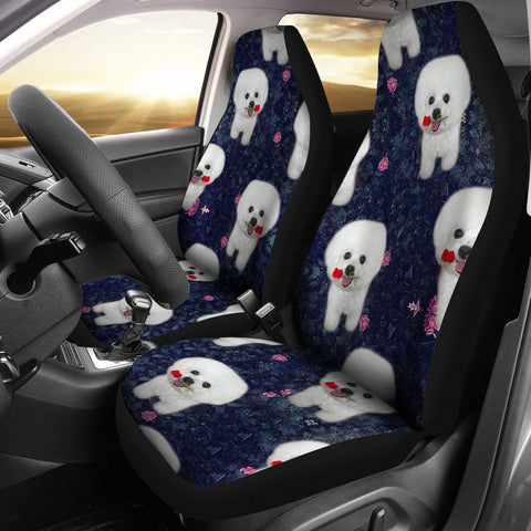 Bichon Frise Patterns Print Car Seat Covers