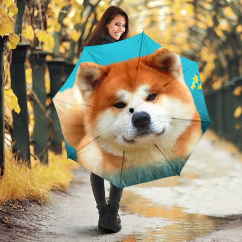 Lovely Akita Dog Print Umbrellas