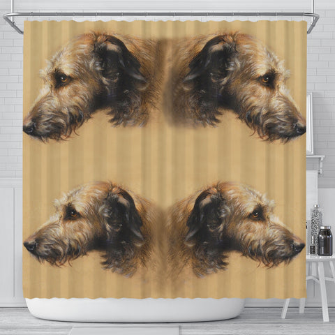 Amazing Irish Wolfhound Print Shower Curtain