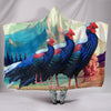 Hoogerwerf's Pheasant (Aceh Pheasant ) Bird Print Hooded Blanket