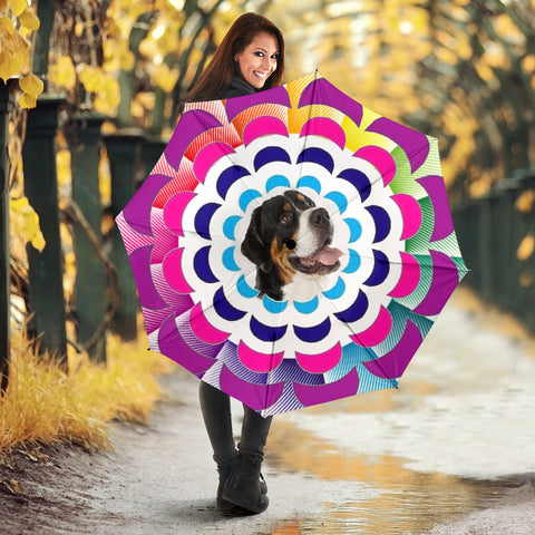 Greater Swiss Mountain Dog Print Umbrellas