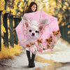 Chihuahua On Pink Print Umbrellas
