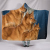 Finnish Spitz Print Hooded Blanket