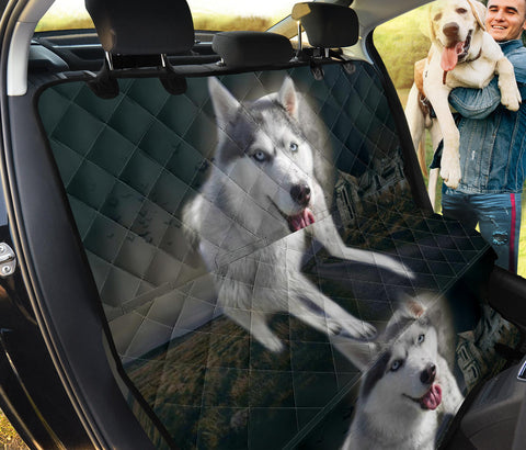 Siberian Husky Walking Print Pet Seat Covers