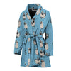 Siamese Cat Pattern Print Women's Bath Robe