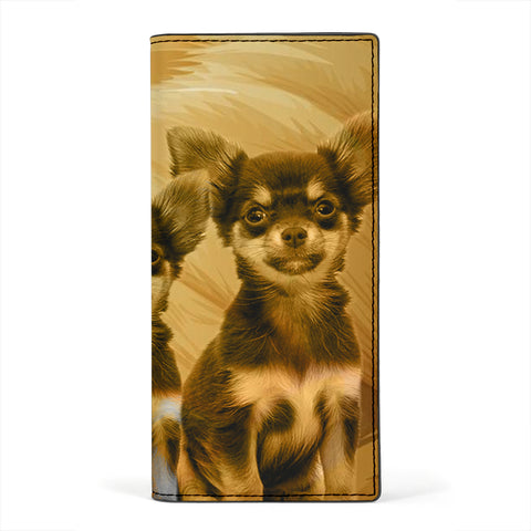 Chihuahua Print Women's Leather Wallet