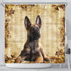 Cute Malinois Dog Print Shower Curtains