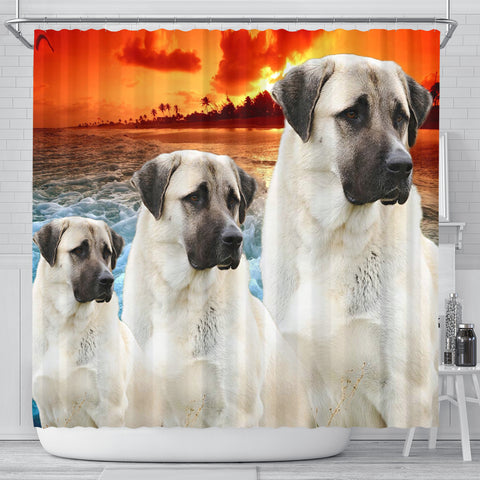 Anatolian Shepherd Print Shower Curtains