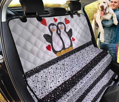 Cute Penguin Print Pet Seat Covers