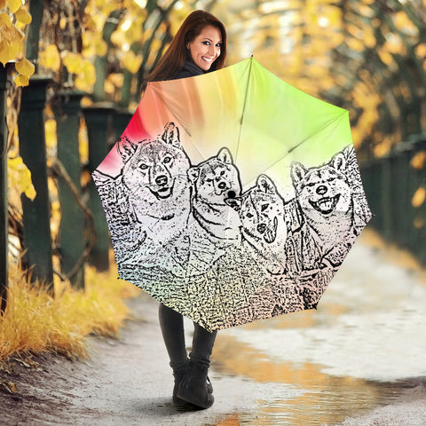 Shiba Inu Dog Print Umbrellas