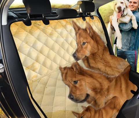 Finnish Spitz Print Pet Seat Covers