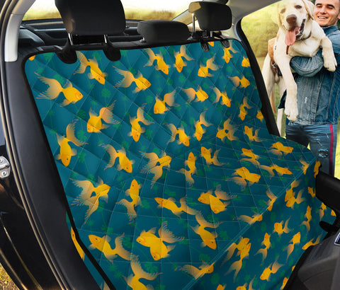 Golden Fish Pattern Print Pet Seat Covers