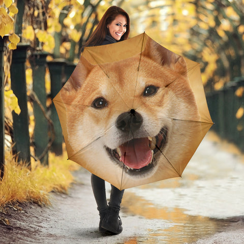 Cute Shiba Inu Print Umbrellas