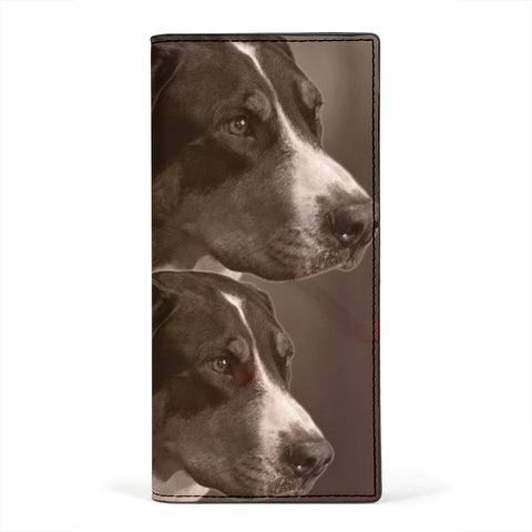 Greater Swiss Mountain Dog Print Women's Leather Wallet