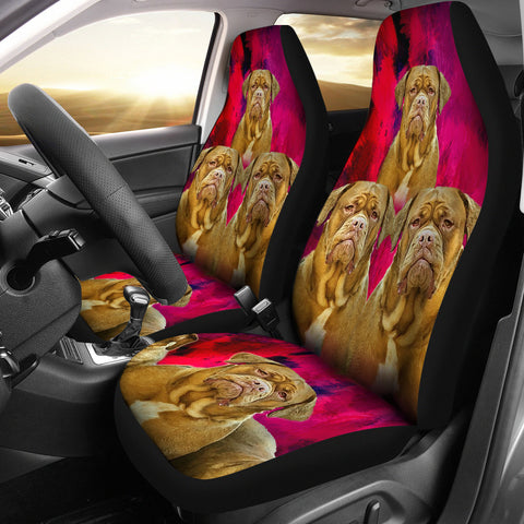 Bordeaux Mastiff Print Car Seat Covers