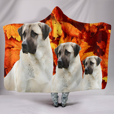 Cute Anatolian Shepherd Print Hooded Blanket