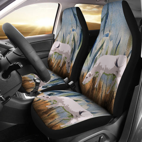 Chianina Cattle (Cow) Print Car Seat Covers