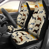 Cardigan Welsh Corgi Pattern Print Car Seat Covers