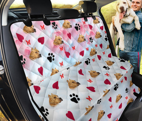 American Staffordshire Paws Terrier Print Pet Seat Covers