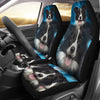 Border Collie Dog Print Car Seat Covers