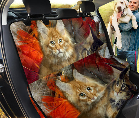 Cute Maine Coon Print Pet Seat Covers