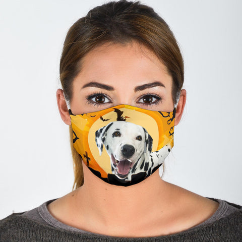 Cute Dalmatian Dog Print Face Mask