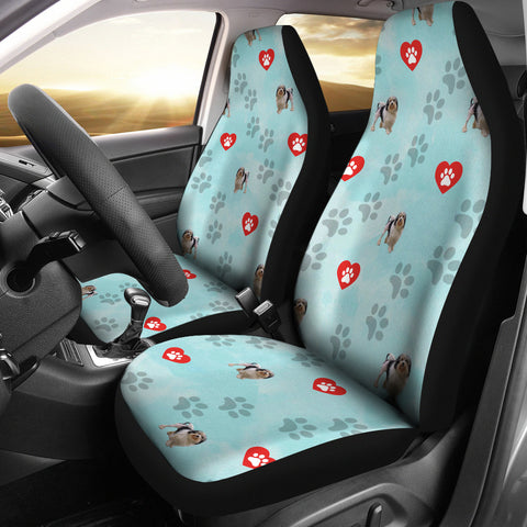 Lowchen Dog Patterns Print Car Seat Covers