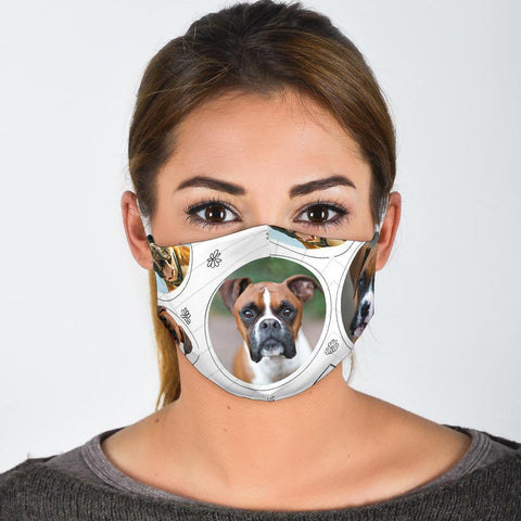 Boxer Dog Print Face Mask