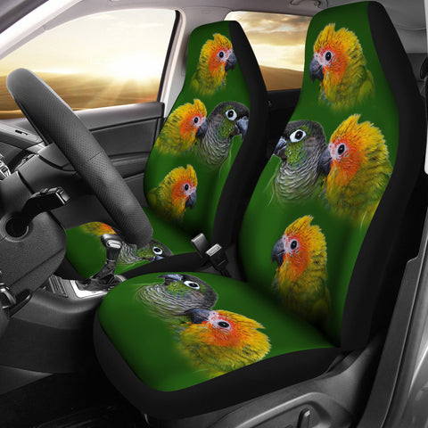 Conure Parrot Print Car Seat Covers