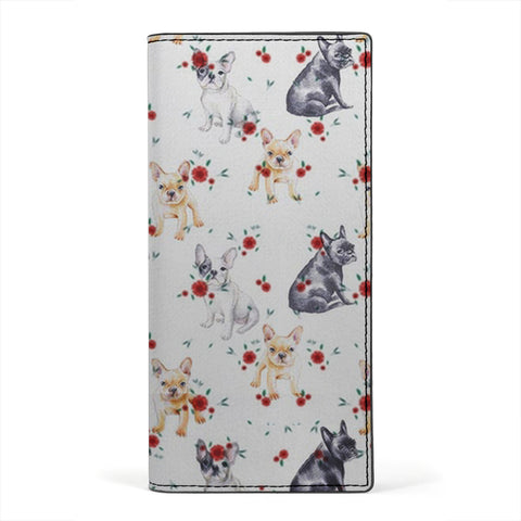 Cute French Bulldog Print Women's Leather Wallet