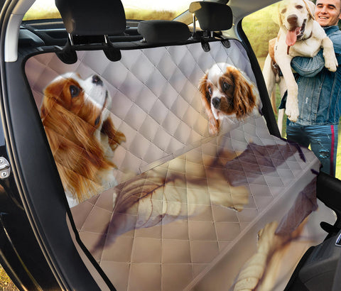 Cute Cavalier King Charles Spaniel Print Pet Seat Covers