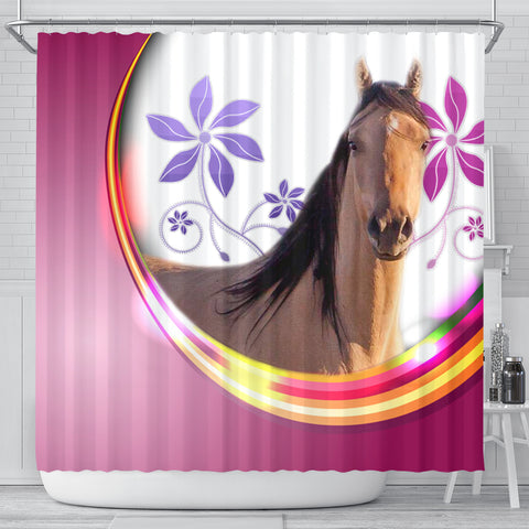 Kiger Mustang Horse Print Shower Curtain