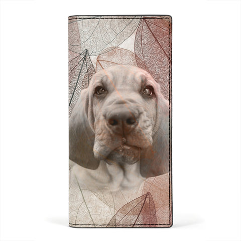 Cute Bloodhound Print Women's Leather Wallet