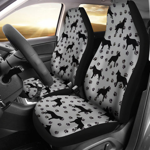 Malinois Dog On Paws Print Car Seat Covers