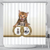 Bengal cat Print Shower Curtain