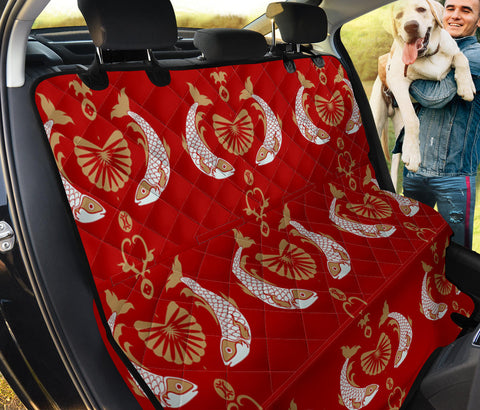 Fish Patterns Red Print Pet Seat Covers