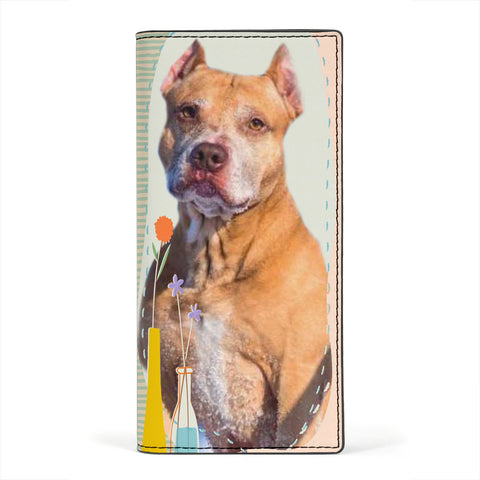American Pit Bull Terrier Print Women's Leather Wallet