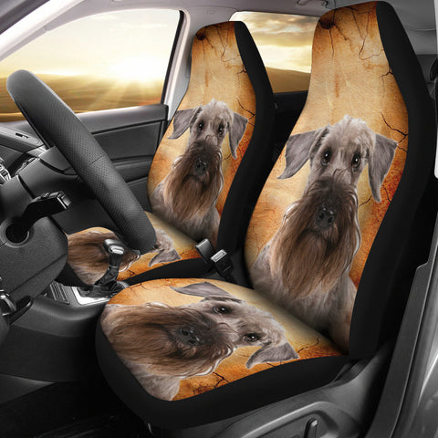 Cesky Terrier Print Car Seat Covers