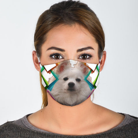 Lovely American Eskimo Dog Print Face Mask