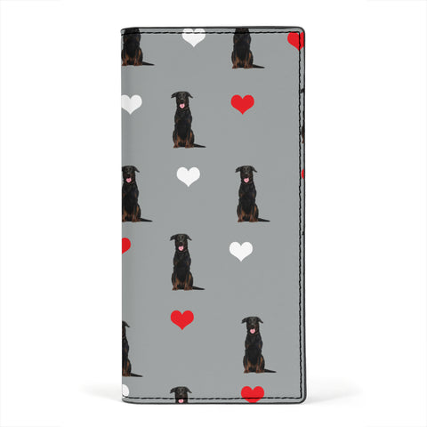 Beauceron Dog Patterns Print Women's Leather Wallet