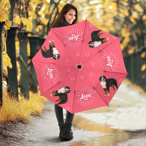 Bernese Mountain Dog Print Umbrellas