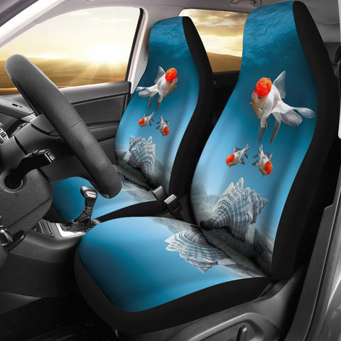 Oranda Fish Print Car Seat Covers