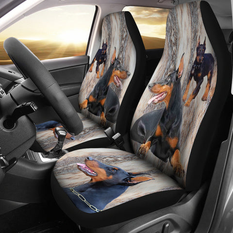 Doberman Pinscher Print Car Seat Covers