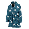 Bloodhound Dog Pattern Print Women's Bath Robe