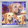 Labrador Retriever Print Shower Curtains