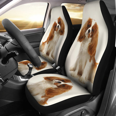 Cavalier King Charles Spaniel Print Car Seat Covers