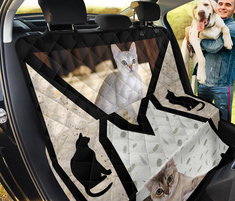 Singapura Cat Print Pet Seat Covers