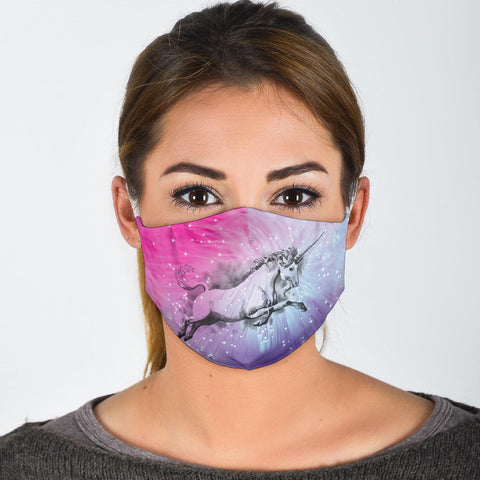 Flying Unicorn Print Face Mask