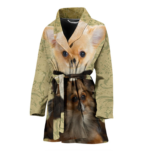 Cute Chihuahua Print Women's Bath Robe