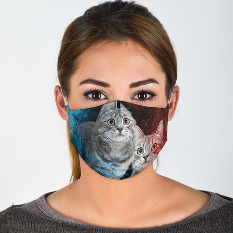 European Shorthair Print Face Mask